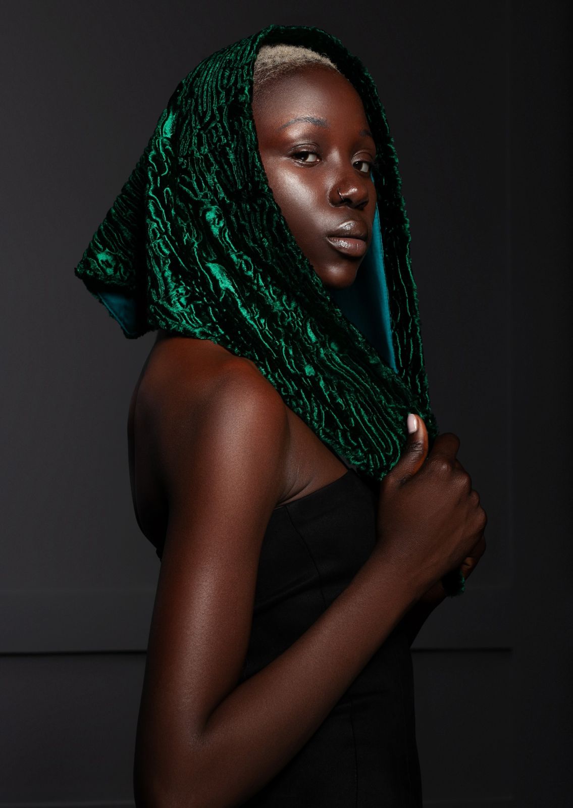 Photo #1 - Kerchief astrakhan emerald