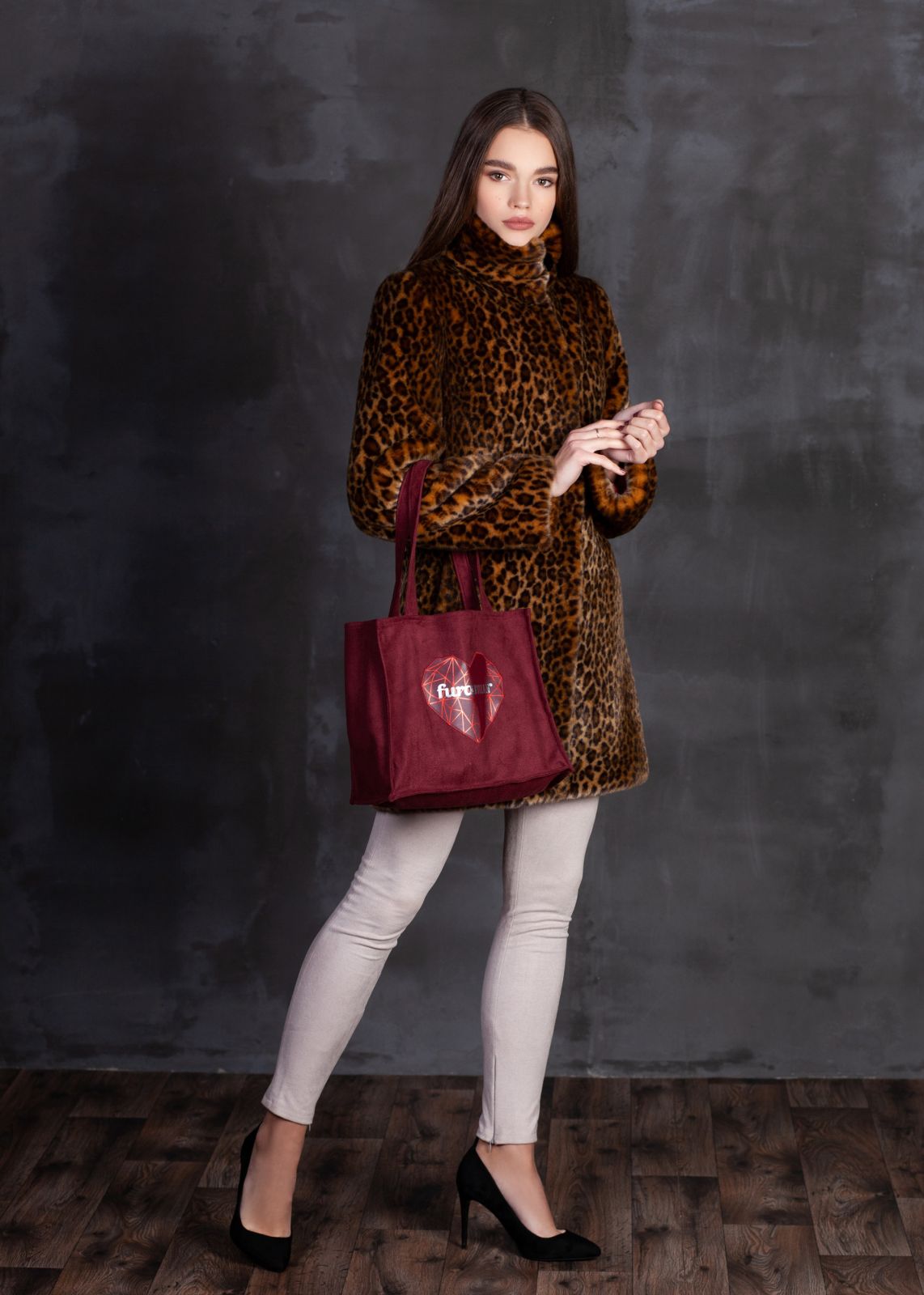 Photo #5 - Coat eco fur Tissavel - leopard