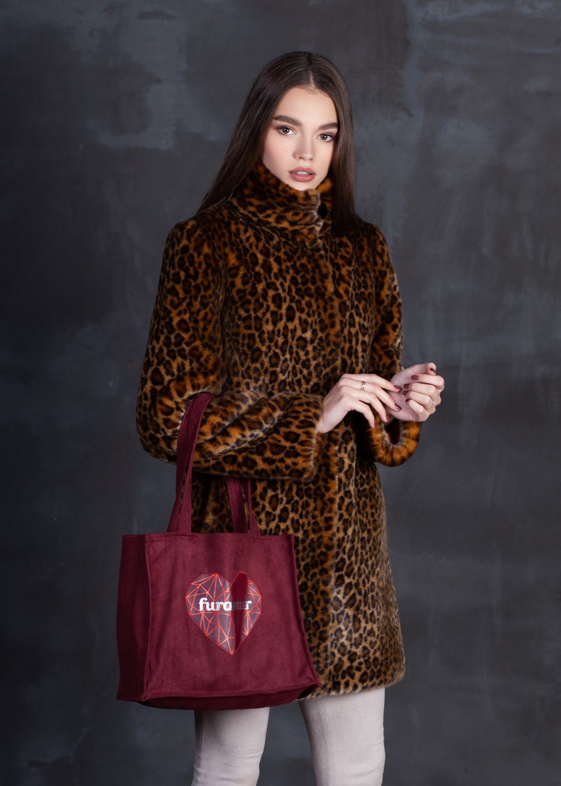 Photo #3 - Coat eco fur Tissavel - leopard