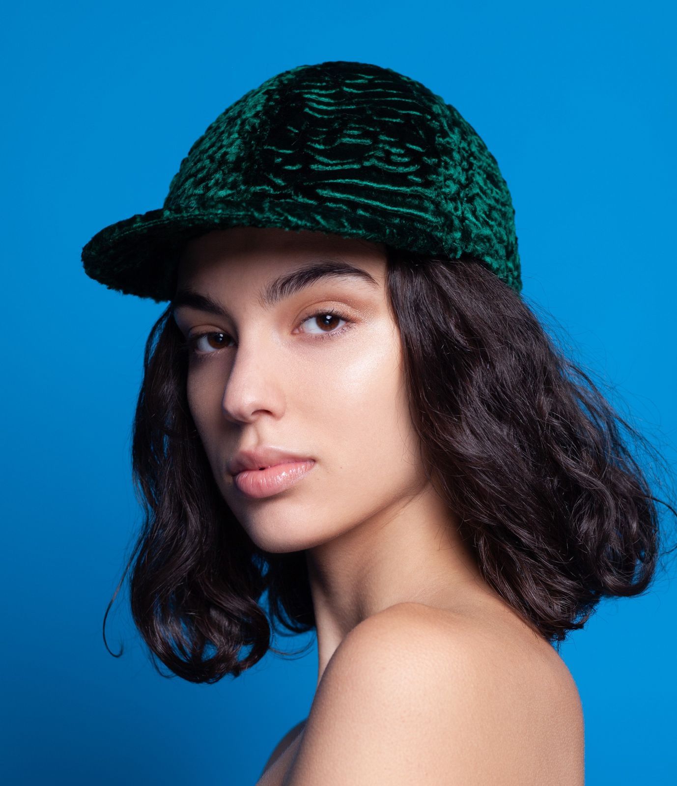 Photo #1 - Baseball hat astrakhan emerald (pre-order)