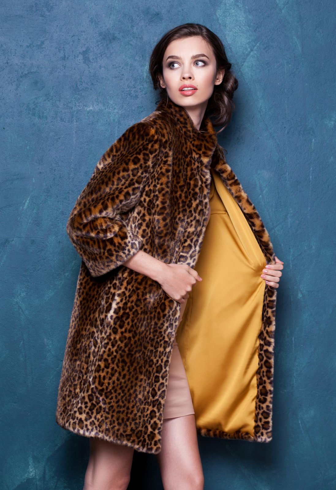 Photo #2 - Jacket eco fur Tissavel - leopard