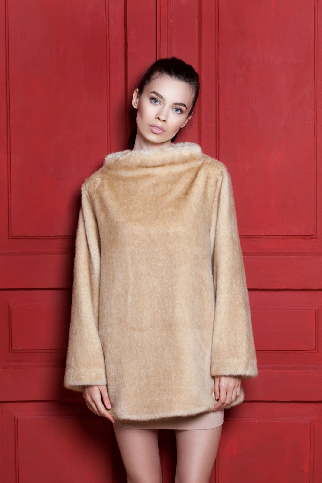 Photo #1 - Sweater eco fur Tissavel - mink onyx