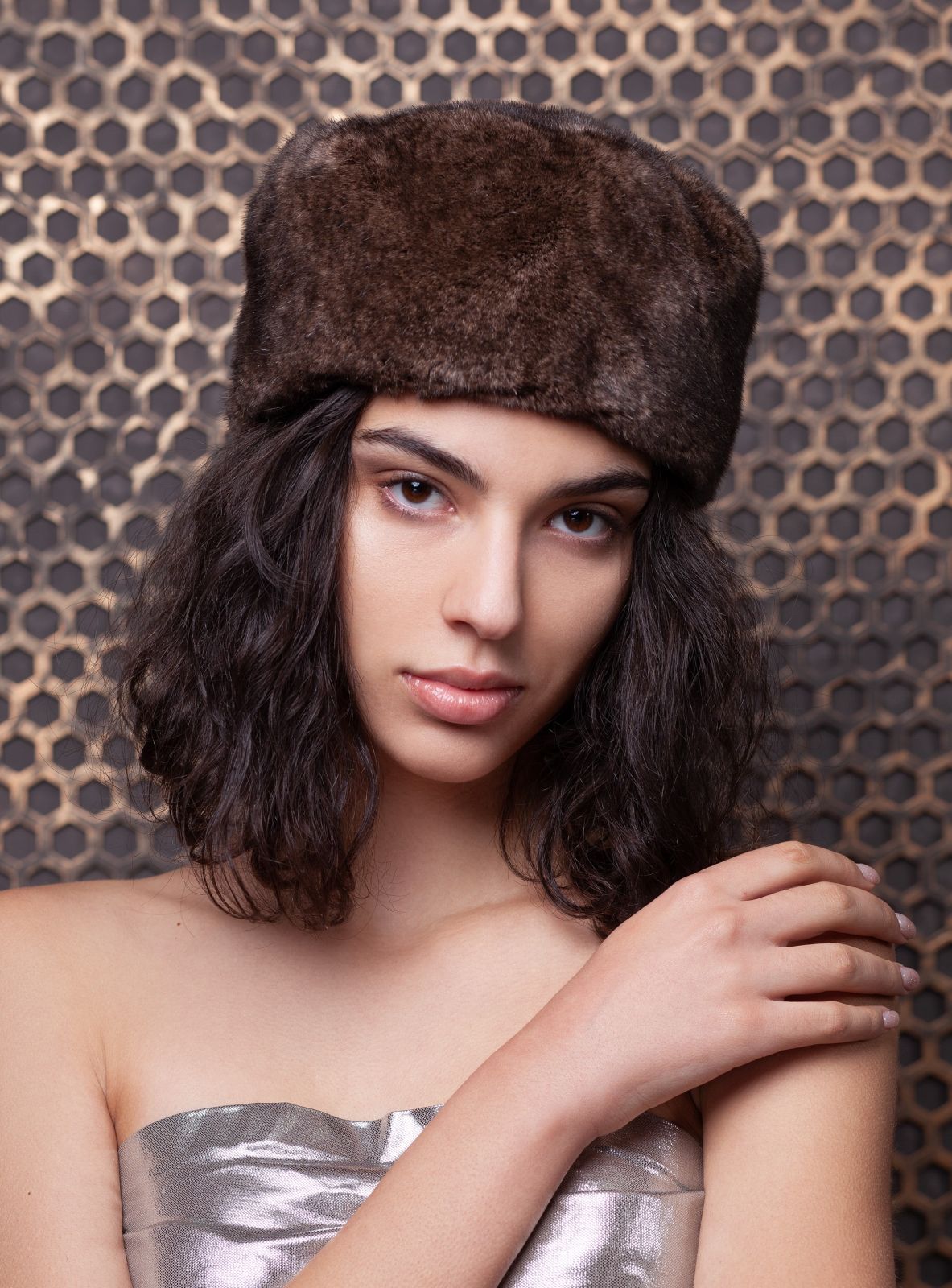 Photo #2 - Hat mink cappuccino