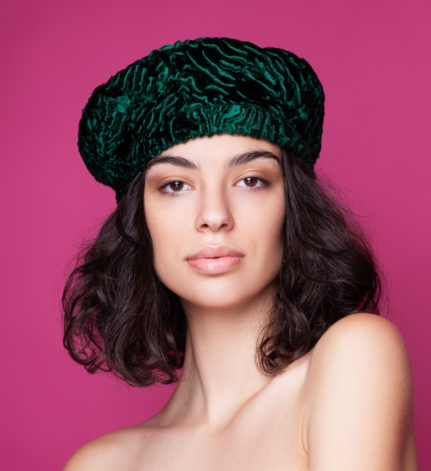 Photo #1 - Beret astrakhan emerald (pre-order)