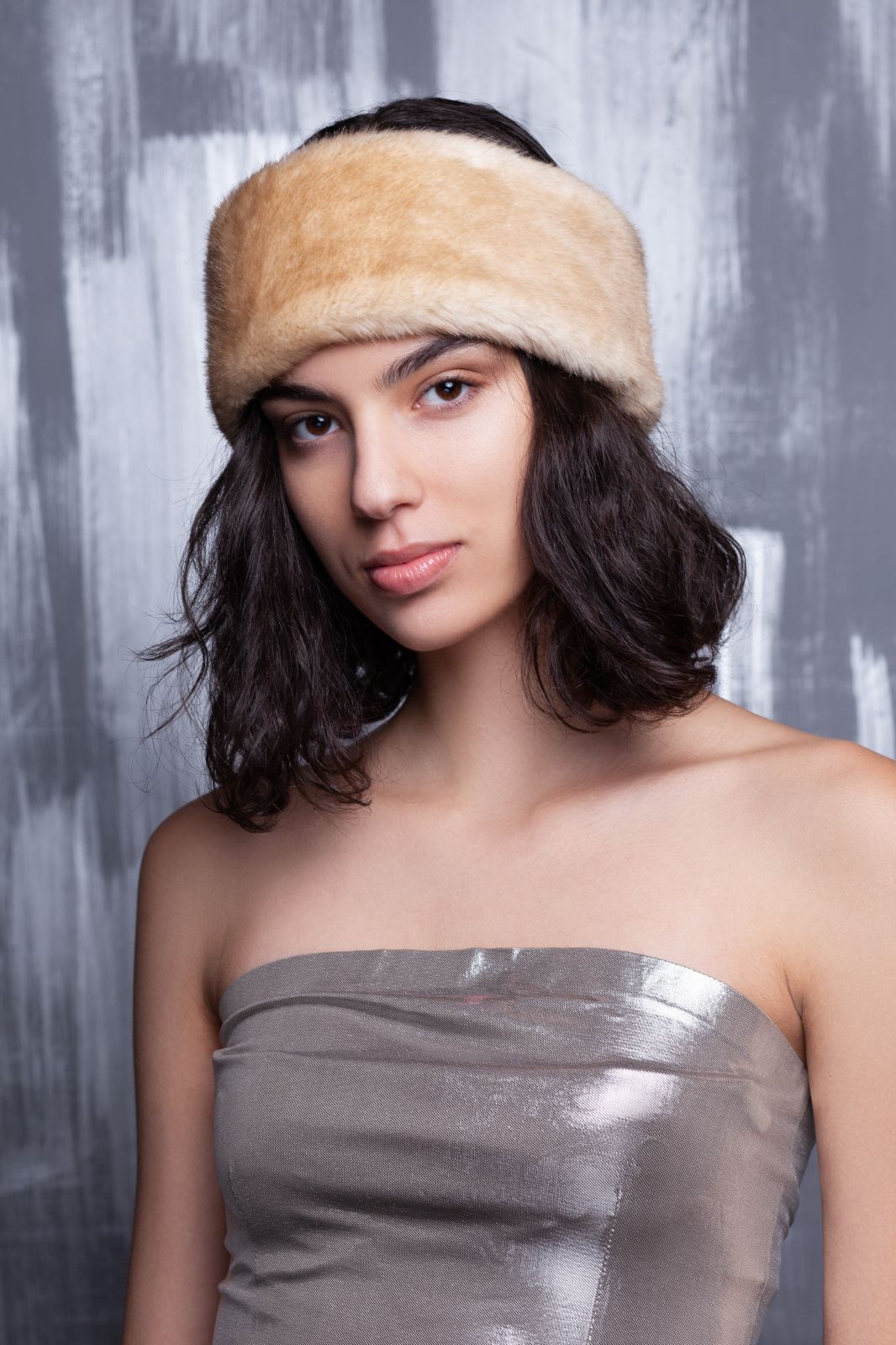 Photo #2 - Headband eco fur Tissavel - mink onyx