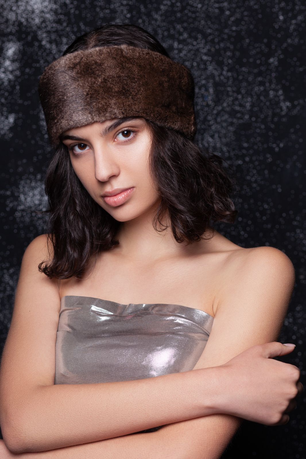 Photo #2 - Headband eco fur Tissavel - mink cappuccino