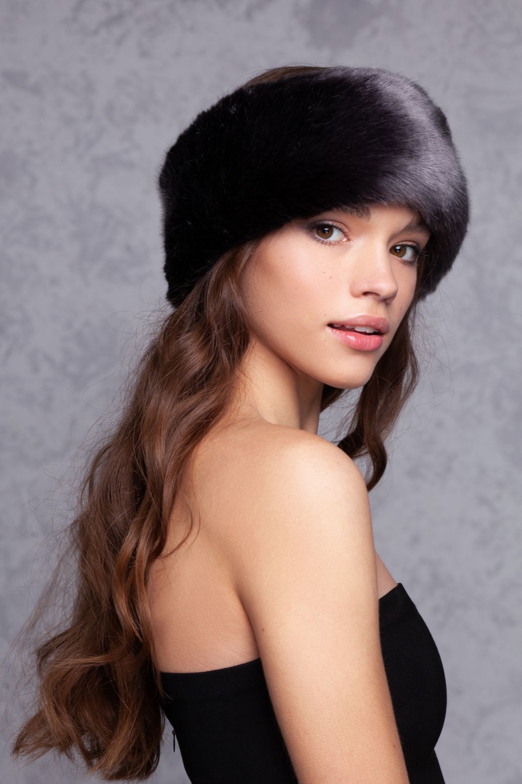 Photo #1 - Headband eco fur Tissavel - sable graphite